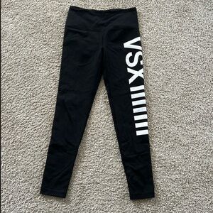 Victoria’s Secret VS Logo Black Knockout Leggings
Size: Medium